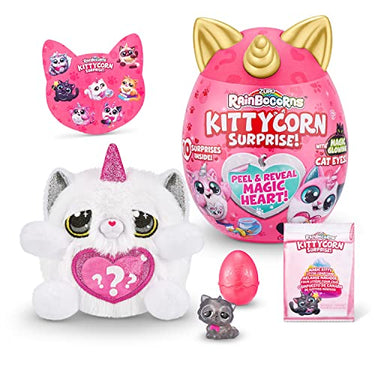 Rainbocorns Kittycorn Surprise, Chinchilla-Katze, 10 Überraschungen zum Auspacken, Plüschtier zum Kuscheln im Sale